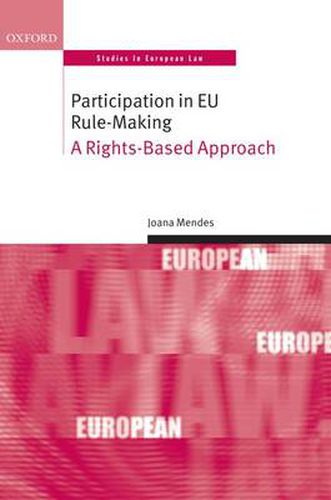 Cover image for Participation in EU Rule-making: A Rights-Based Approach