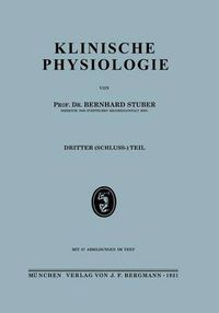 Cover image for Klinische Physiologie: Dritter (Schuluss-) Teil