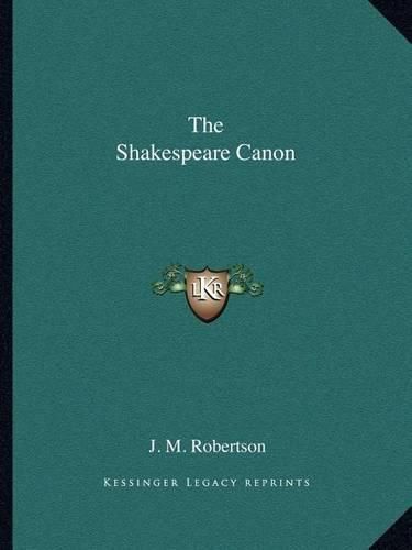 The Shakespeare Canon