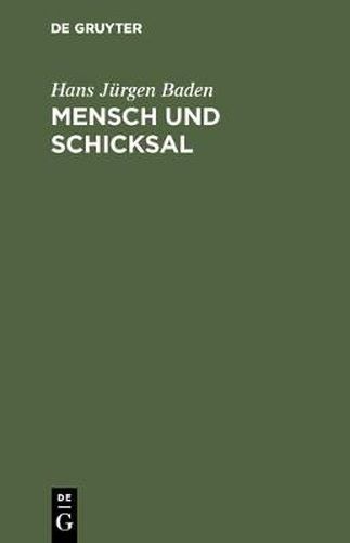 Cover image for Mensch und Schicksal