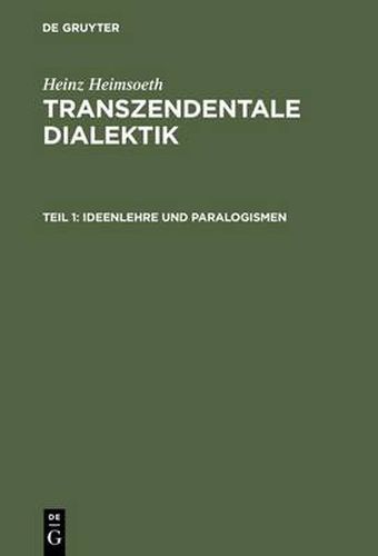 Ideenlehre und Paralogismen