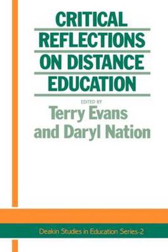 Critical Reflections on Distance Education