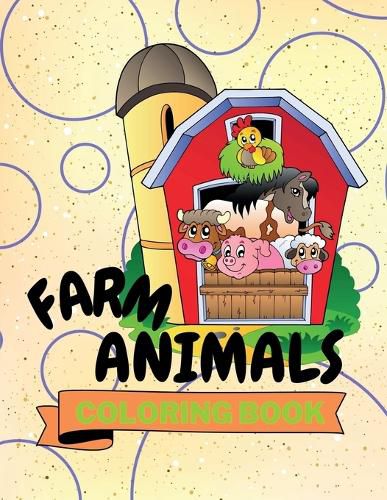 Cover image for Farm Animals Coloring Book