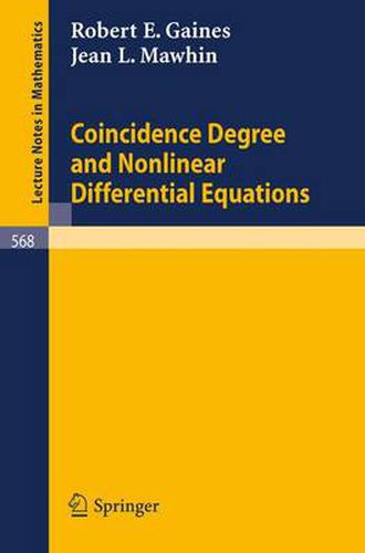 Cover image for Coincidence Degree and Nonlinear Differential Equations