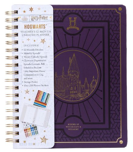 Cover image for Harry Potter: Hogwarts Teacher's 12-Month Undated Planner