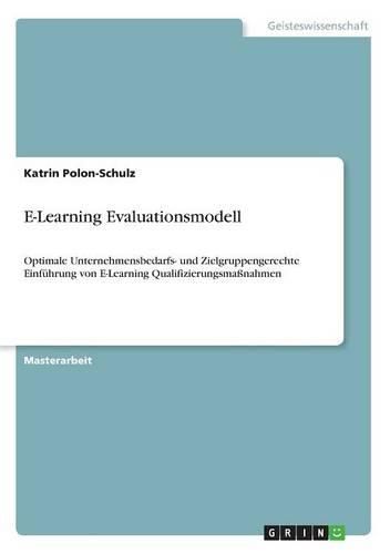 Cover image for E-Learning Evaluationsmodell