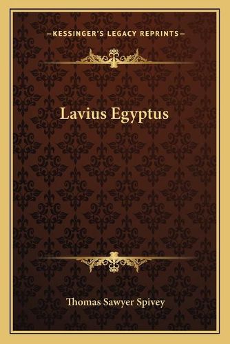 Cover image for Lavius Egyptus