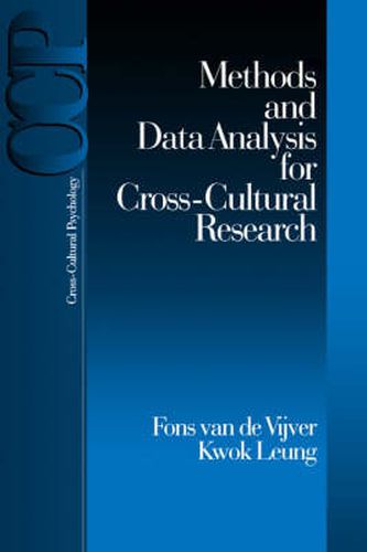 Cover image for Methods and Data Analysis for Cross-cultural Research