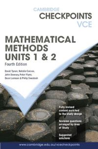 Cover image for Cambridge Checkpoints VCE Mathematical Methods Units 1&2