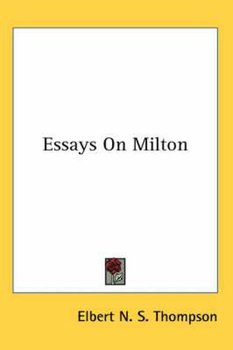 Essays On Milton