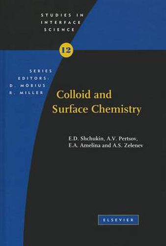 Cover image for Colloid and Surface Chemistry