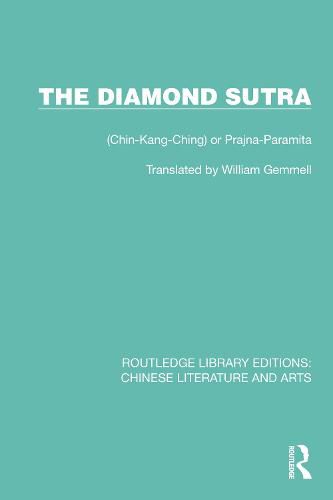 Cover image for The Diamond Sutra: (Chin-Kang-Ching) or Prajna-Paramita
