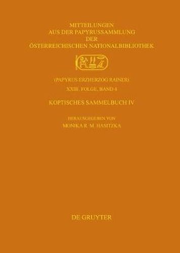Cover image for Koptisches Sammelbuch IV