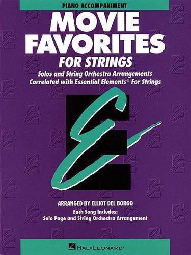 Cover image for Essential Elements Movie Favorites for Strings: Piano Accompaniment