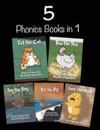 Cover image for 5 Phonics Books in 1: Short Vowel Sounds