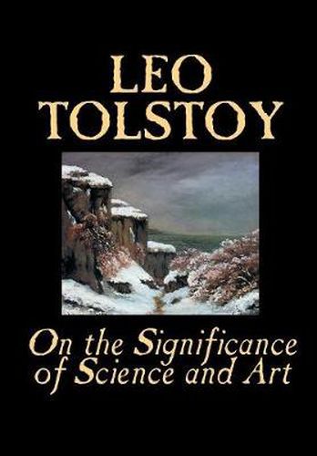 Cover image for On the Significance of Science and Art