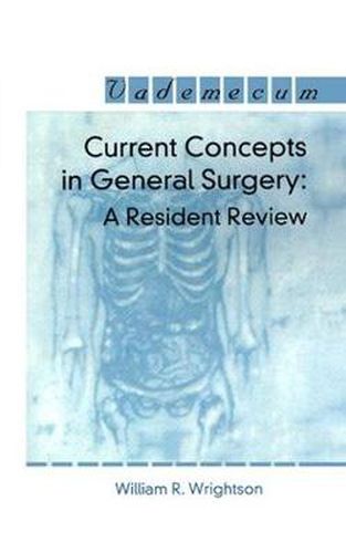 Cover image for Current Concepts in General Surgery: A Resident Review