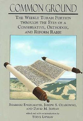 Cover image for Common Ground: The Weekly Torah Portion Through the Eyes of a Conservative, Orthodox, and Reform Rabbi