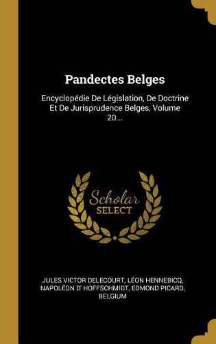 Cover image for Pandectes Belges