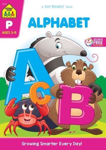 Cover image for School Zone Alphabet 64-Page Workbook