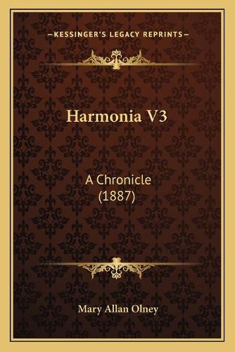 Cover image for Harmonia V3: A Chronicle (1887)