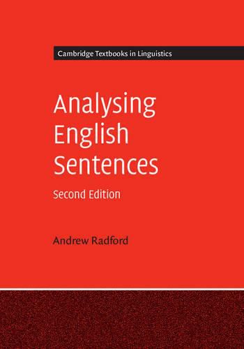 Cover image for Analysing English Sentences