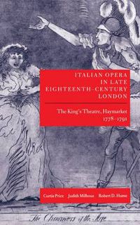 Cover image for Italian Opera in Late Eighteenth-Century London