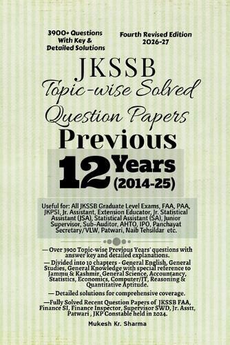 Cover image for JKSSB Topic-wise Solved Question Papers