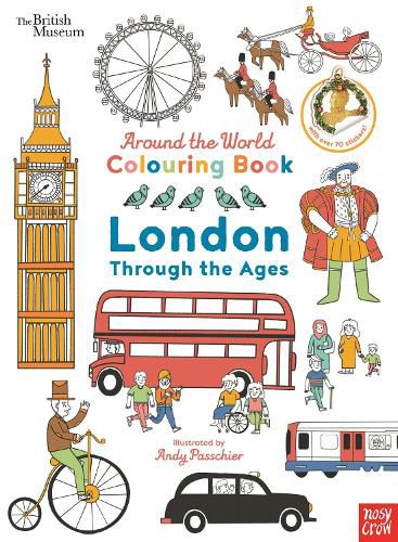 Cover image for British Museum: Around the World Colouring: London