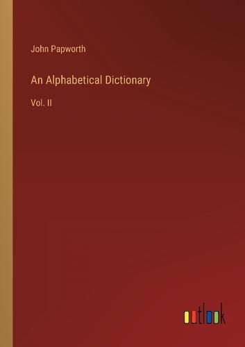 Cover image for An Alphabetical Dictionary