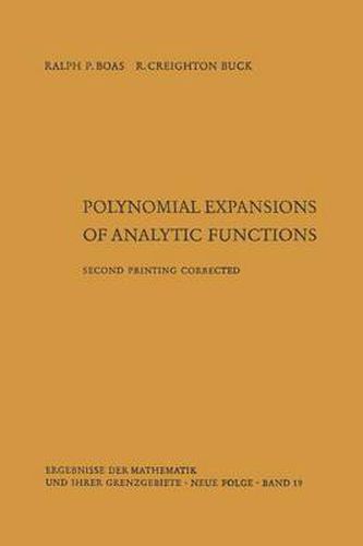 Cover image for Polynomial expansions of analytic functions