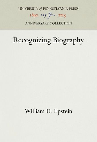 Cover image for Recognizing Biography