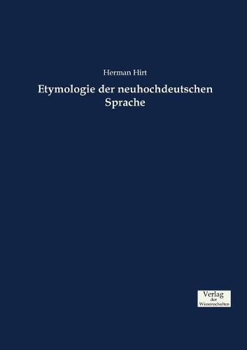 Cover image for Etymologie der neuhochdeutschen Sprache