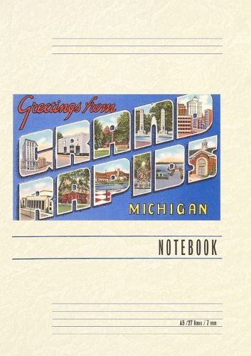 Cover image for Vintage Lined Notebook Greetings from Grand Rapids