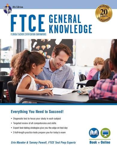 Cover image for FTCE General Knowledge 4th Ed., Book + Online