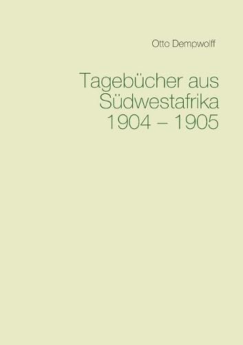 Cover image for Tagebucher aus Sudwestafrika 1904-1905