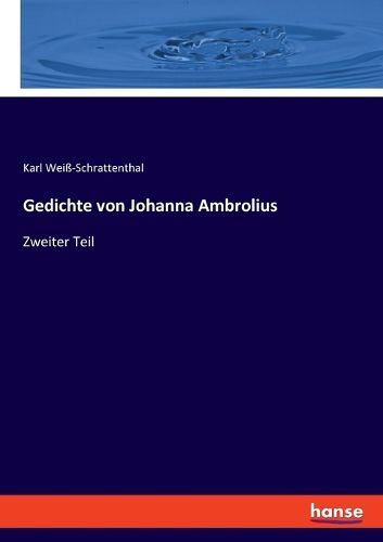 Cover image for Gedichte von Johanna Ambrolius