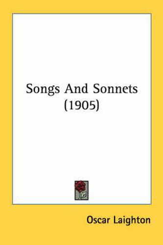 Cover image for Songs and Sonnets (1905)