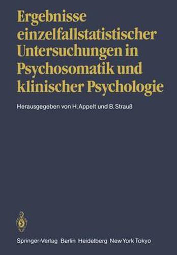 Cover image for Ergebnisse Einzelfallstatistischer Untersuchungen in Psychosomatik Und Klinischer Psychologie