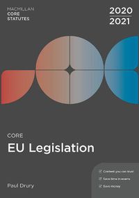 Cover image for Core EU Legislation 2020-21