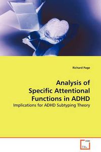 Cover image for Analysis of Specific Attentional Functions in ADHD