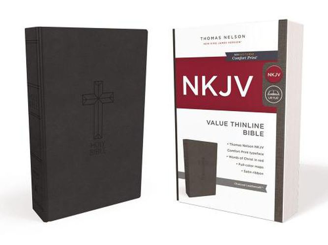 Cover image for NKJV, Value Thinline Bible, Leathersoft, Black, Red Letter, Comfort Print: Holy Bible, New King James Version