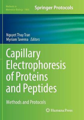 Capillary Electrophoresis of Proteins and Peptides: Methods and Protocols