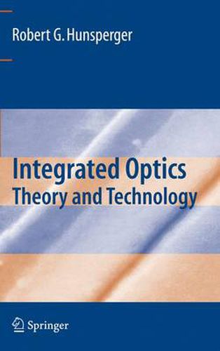 Cover image for Integrated Optics: Theory and Technology