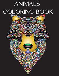 Cover image for Animals Coloring Book: Stress Relieving Animals Designs for Seniors