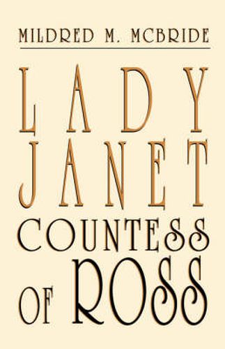 Cover image for Lady Janet, Countess of Ross