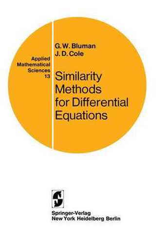 Cover image for Similarity Methods for Differential Equations
