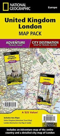 Cover image for United Kingdom, London, Map Pack Bundle: Travel Maps International Adventure/Destination Map