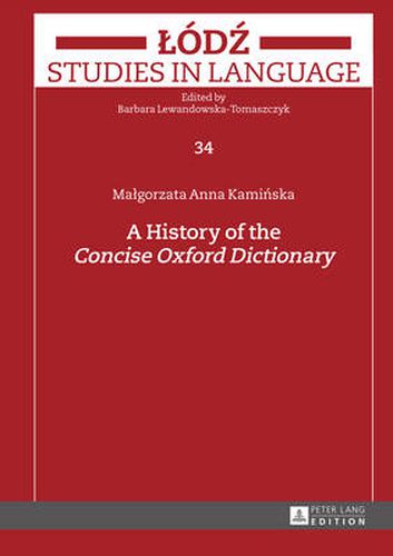 A History of the  Concise Oxford Dictionary