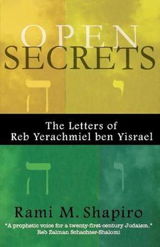 Cover image for Open Secrets: The Letters of Reb Yerachmiel ben Yisrael
